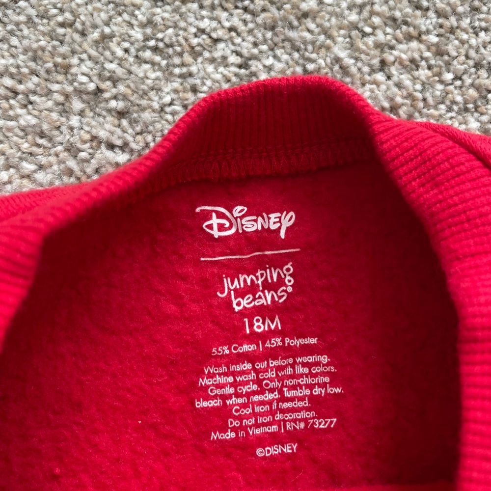 Baby Disney Christmas Princess Sweatshirt- Size 18m - Picture 3 of 3